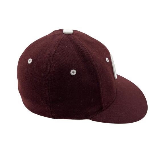 ZEPHYR Z Fit Authentic Cap Hat Double G Embroidered Design Size Small Maroon - Picture 3 of 8